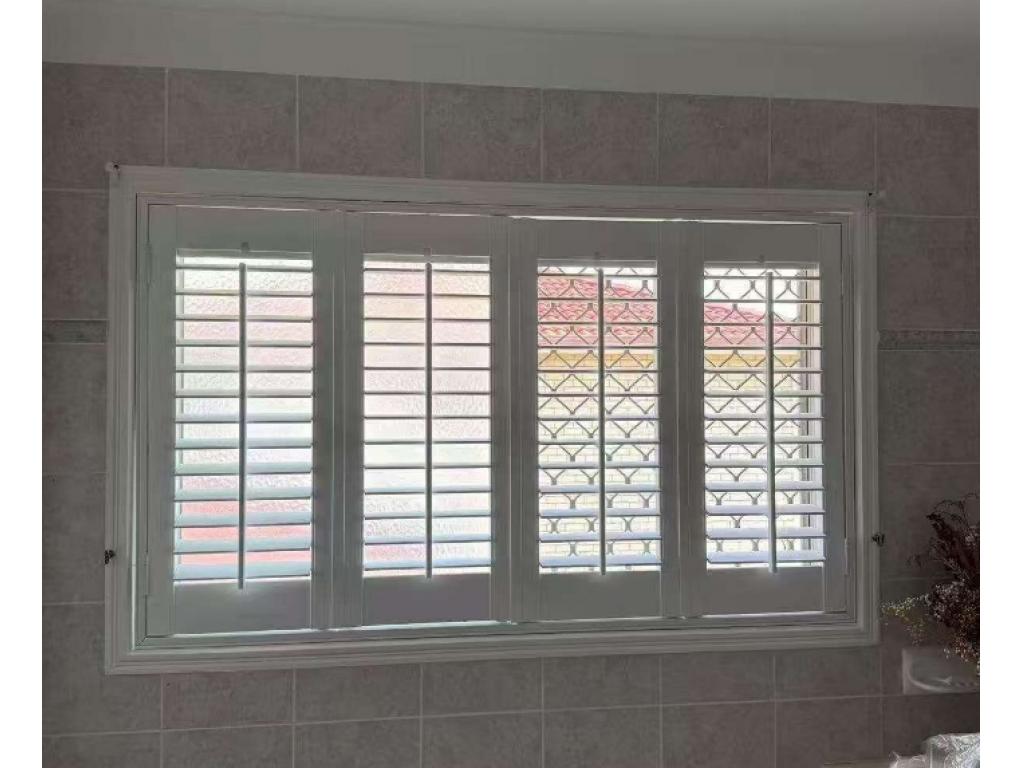 Wooden shutter window